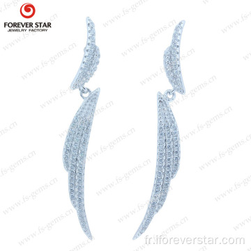 Boucles d&#39;oreilles Huggie Cubic Zircone 925